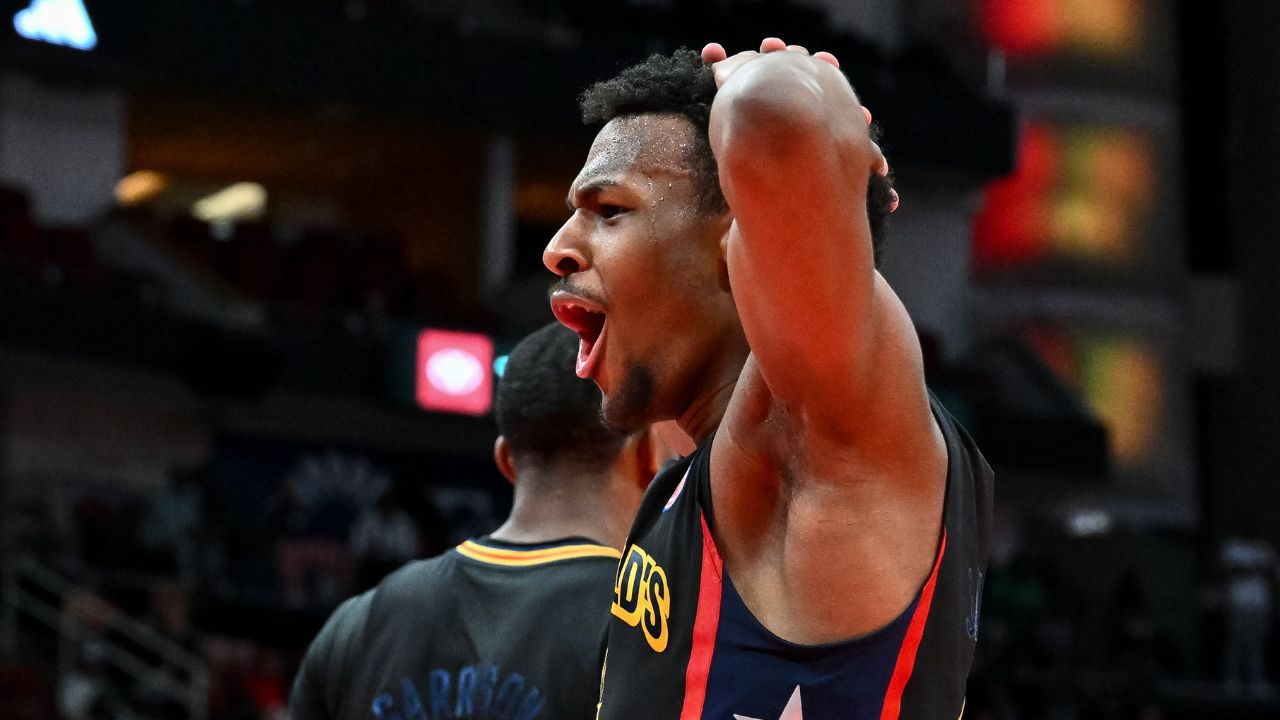 Bronny James Succumbs to Projected 2024 #1 Overall Pick DJ Wagner in Spectacular Fashion in McDonald's All-American Game