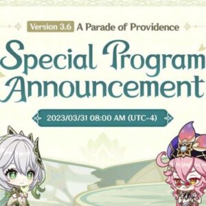 Genshin Impact 3.6 Live Stream