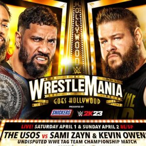 The Usos versus Sami Zayn and Kevin Owens