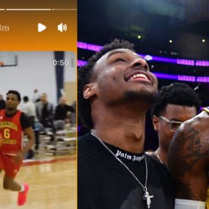 6ft 3" Bronny James's Insane Dunk Leaves LeBron James Hyped Ahead of the McDonald's All American Game