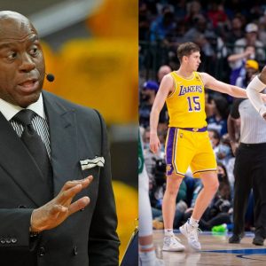Magic Johnson called Austin Reaves one of his favorite players after he helped Anthony Davis lead the Lakers to victory.