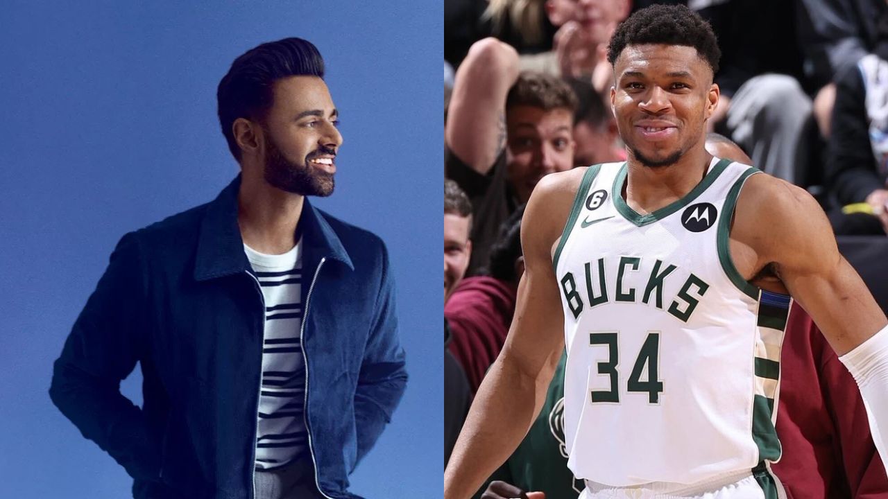 Hasan Minhaj Almost Beats Giannis Antetokounmpo at ‘Horse’ While Talking Trash: “I’m Better at Basketball Than You’re at Comedy”