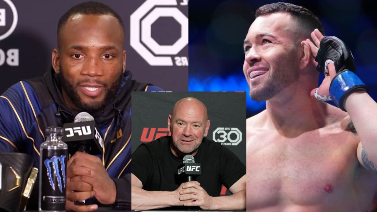 Dana White Leon Edwards Colby Covington