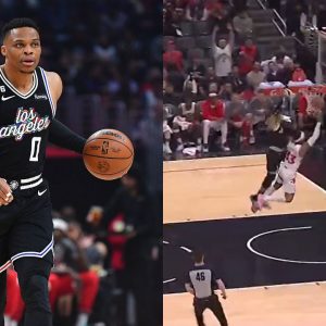 WATCH: Russell Westbrook Emulates LeBron James, Hits Gary Trent Jr. With a Chasedown Block