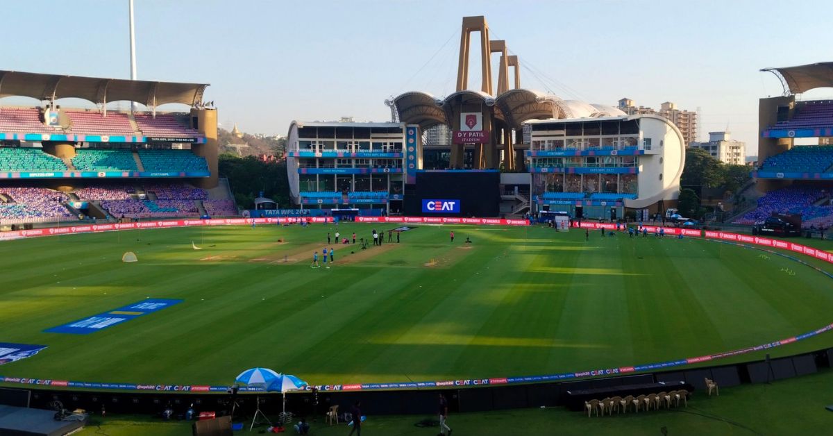 Dr DY Patil Stadium pitch report WPL Eliminator: MI W vs UP W Dr. DY Patil Sports Academy Navi Mumbai pitch report today match