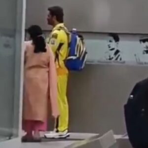 WATCH: MS Dhoni's fan takes footwear off while getting clicked with him; video goes viral