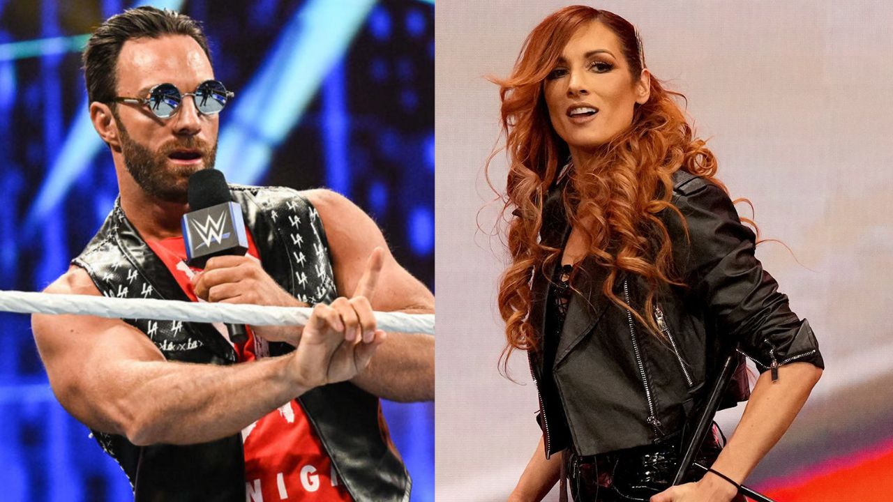 LA Knight Becky Lynch picture