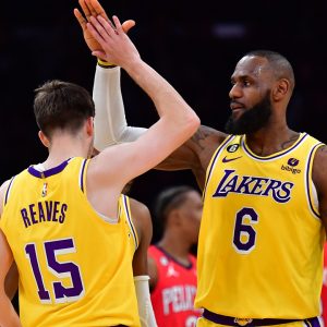 "Austin Reaves, SHUT YO MOUTH": LeBron James Cannot Contain His Excitement As The Lakers Sophomore Goes Off For A Career Night