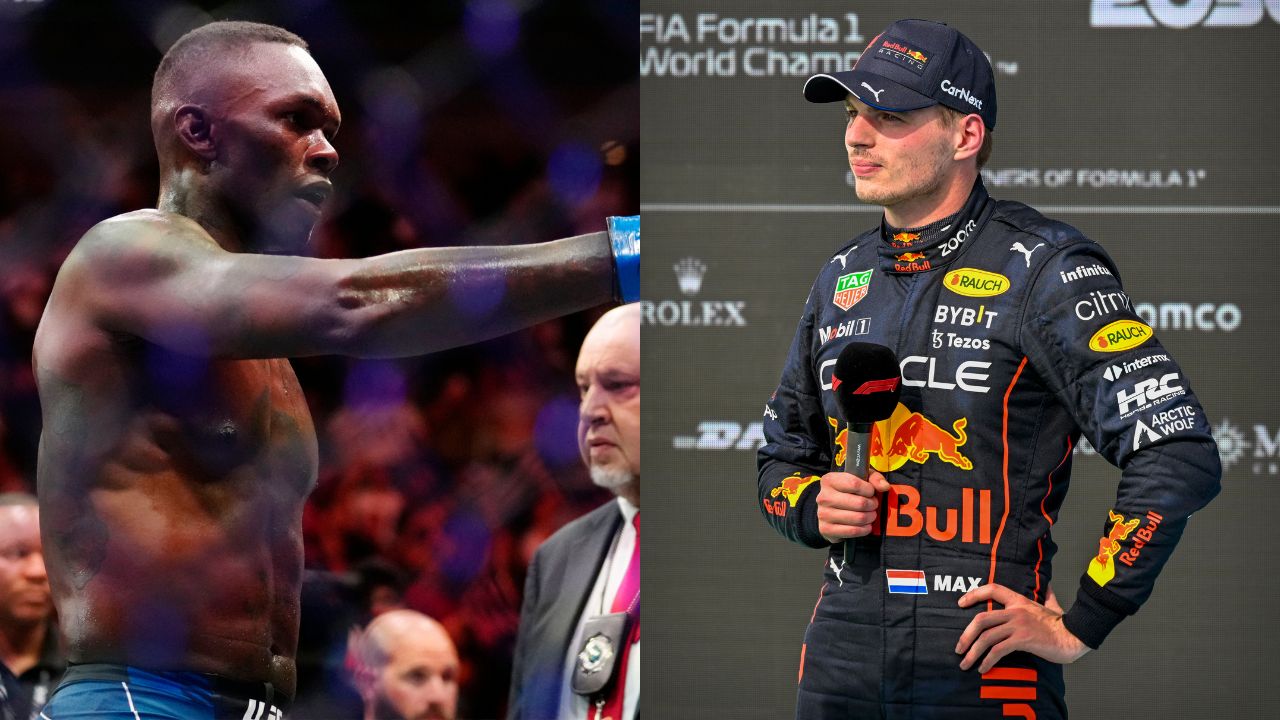 Israel Adesanya Max Verstappen