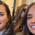 Kelly Piquet Shares The Stage With Lionel Messi's Wife at Louis Vuitton Fashion Week