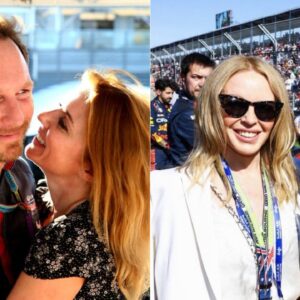 Twitter Slammed F1 After Christian Horner’s Wife Was Compared With ‘Princess of Pop’ Kylie Minogue in Australian GP
