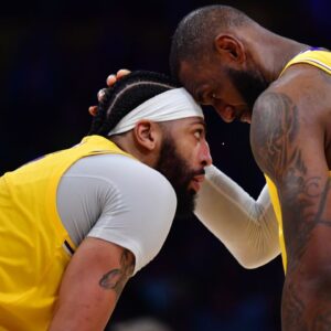 Anthony Davis and LeBron James Become the Frist Duo Get 3 or More Blocks With a 20/10/4 Performance in a Playoff Game