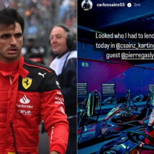 Carlos Sainz Lends His Company Kart to a Special 'Guest'; Fans Love the 'Crossover' Between the Two