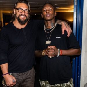 Jason Momoa Israel Adesanya