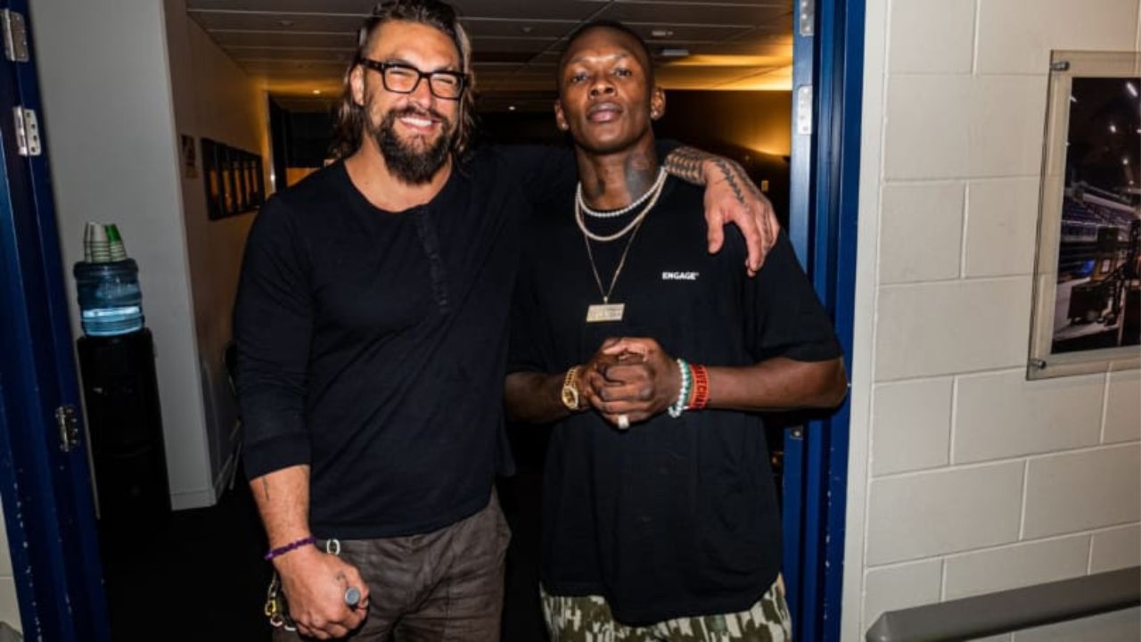 Jason Momoa Israel Adesanya