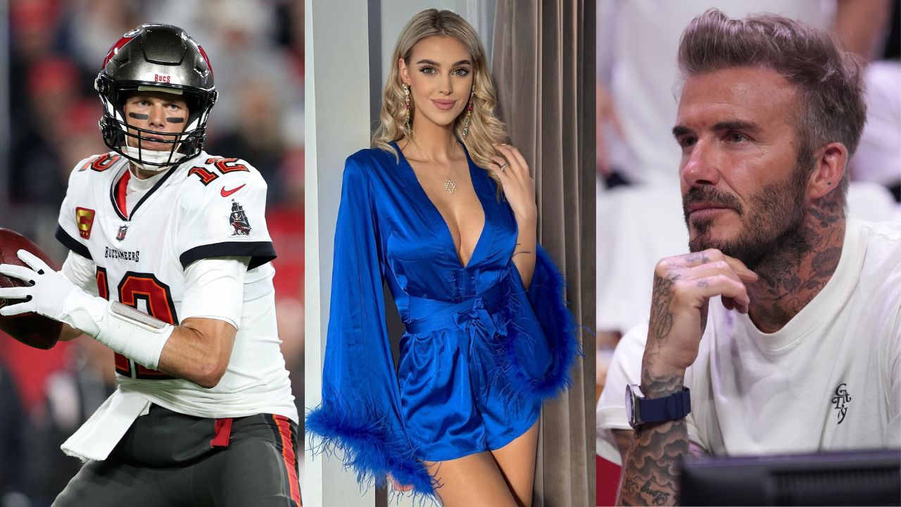 Tom Brady, Veronika Rajek, David Beckham