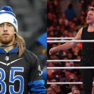 NFL vs WWE: 49ERS’ George Kittle Helps Pat McAfee Beat 2X Champ the Miz At WrestleMania 39