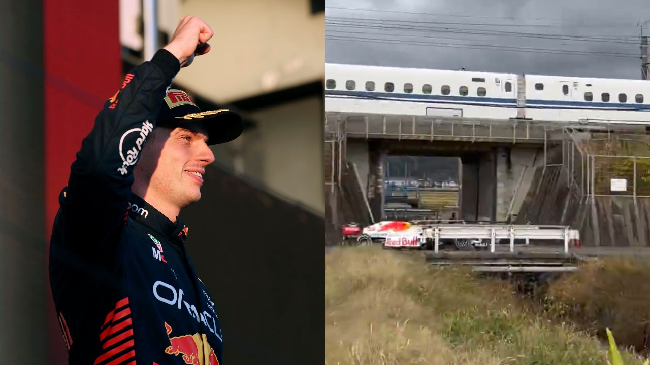 WATCH: When Red Bull's Max Verstappen Took the Fight to Japan's Bullet Train