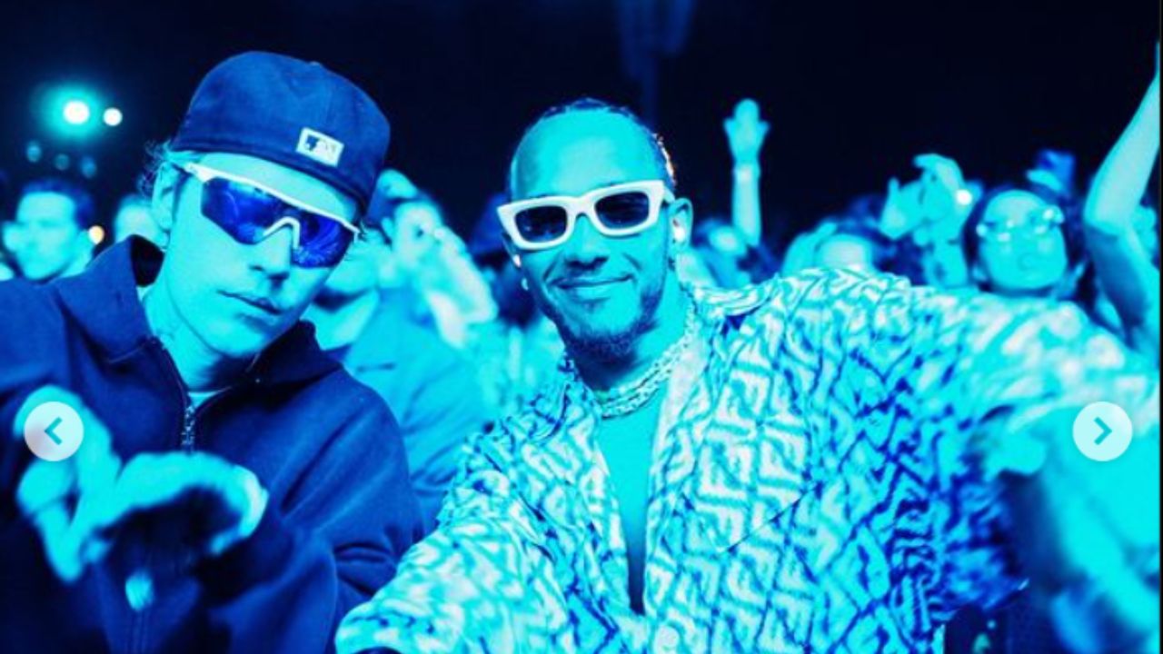Team Lewis Hamilton Frenetic As 7X World Champion Joins Justin Bieber at Coachella