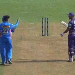 Nitish Rana and Hrithik Shokeen Fight Video: KKR Captain and MI Spinner Involved in Verbal Battle at Wankhede Stadium
