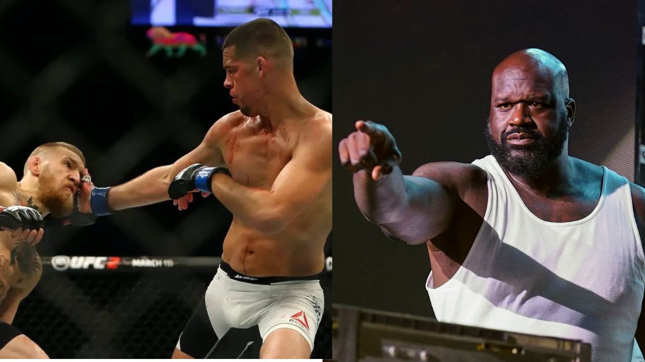 Conor McGregor Nate Diaz Shaquille O'Neal