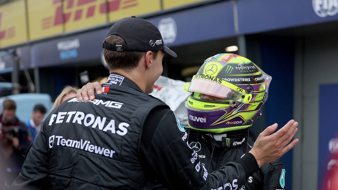 Defeated Lewis Hamilton Suspected To Use “Mind Games” Against George Russell at Mercedes