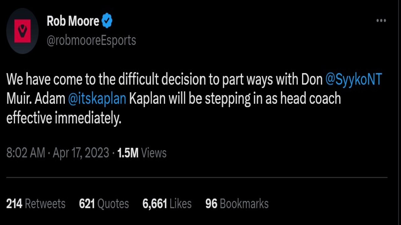 Sentinels Valorant Fire Head Coach SykkoNT after Loss to Leviatan: Kaplan to Replace Him!