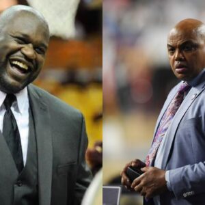 ‘Feisty’ Shaquille O’Neal ‘Stops’ Charles Barkley With His 365 lbs Body, Chuck Responds By Mimicking A Punch In Hilarious Interaction