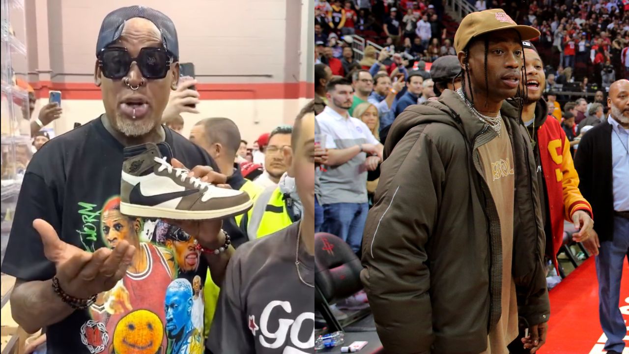 "Travis Scott, You Guys Copied My Shoe!": Dennis Rodman Says He Started the Backward "Swoosh" Trend on Nike Shoes