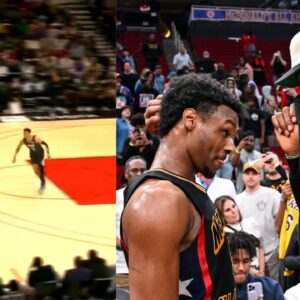 WATCH: Bronny James Gets and-1 on Fast Break While LeBron James Watches