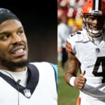 NFL World Blasts Cam Netwon for His “Admiration” Comments About Controversial QB Deshaun Watson
