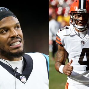 NFL World Blasts Cam Netwon for His “Admiration” Comments About Controversial QB Deshaun Watson