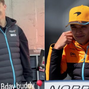 Lando Norris Gifts Literally the Worst Birthday Cake to Oscar Piastri