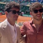 Charles Leclerc and Pierre Gasly Enjoy Extended Period of Bromance a Day After Attending Monte Carlo Masters Together
