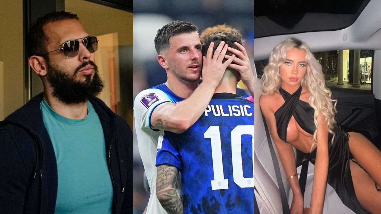 Andrew Tate, Mason Mount, Orla Sloan