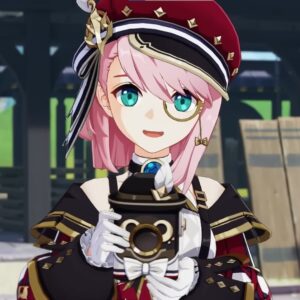 Charlotte as seen in the recent Genshin Impact leaked video