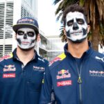 When Max Verstappen and Daniel Ricciardo Wore Skeleton Masks to the Paddock to Celebrate ‘Day of the Dead’