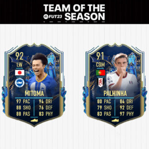 Kaoru Mitoma and Joao Palhinha FIFA 23 TOTS