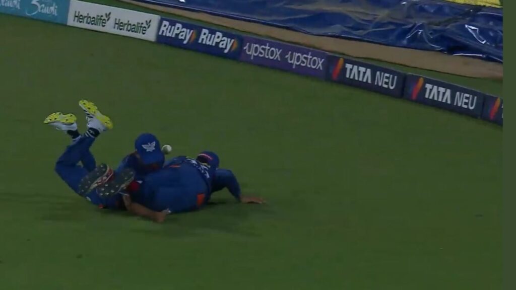 WATCH: Ravi Bishnoi and Swapnil Singh Involved in Nasty Collision While Saving 4 Runs at Ekana Sports City