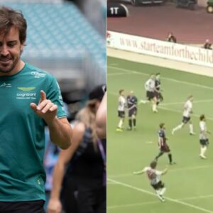 Watch: Fernando Alonso's Resurfaced 'Bend It Like Beckham' Freekick Goal As He is Set to Hit Football Pitch Before Monaco GP