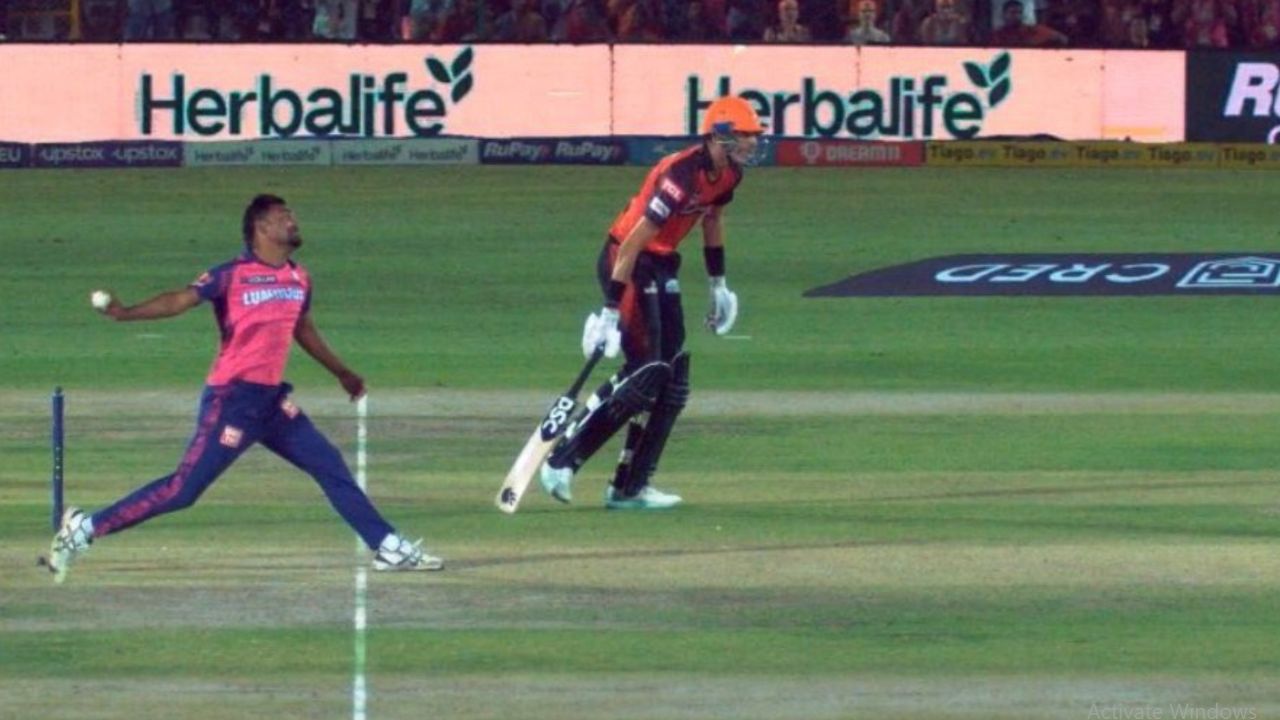 Sandeep Sharma No Ball Video: RR Pacer Oversteps Before Abdul Samad's Last-Ball 6 Registers Highest Run Chase at Sawai Mansingh Stadium