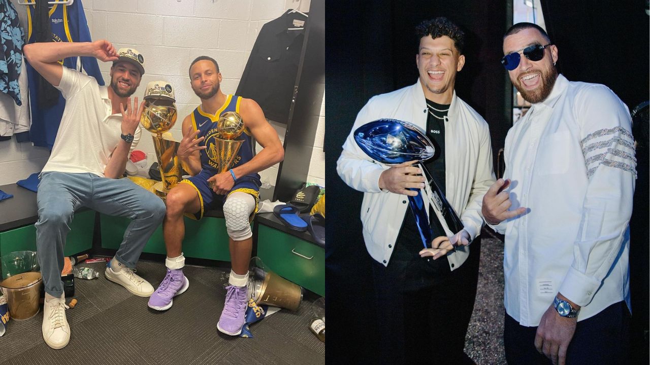 Patrick Mahomes & Travis Kelce Pair Up Again to Face the “Splash Brothers”, Stephen Curry & Klay Thompson, for a Blockbuster Game of Golf