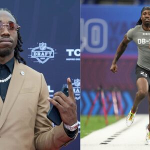 Steelers Rookie Joey Porter Jr. Gets Some Life Advice From His Super Bowl Champ Father on Day One of the NFL Draft