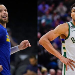 After Getting Dunked on By Giannis Antetokounmpo, Stephen Curry Teamed Up with Greek Freak to Avoid Getting Posterized: "Shut Up"