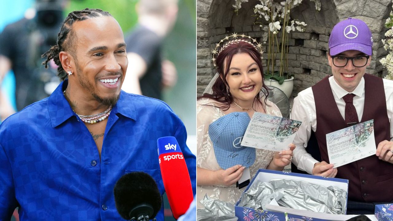 Mercedes F1 Team Send Their Regards as Two Lewis Hamilton Fans Get Hitched