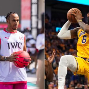 Lewis Hamilton, Who Seeks Inspiration From LeBron James, Brings Out His Inner Hoops Talent in Miami