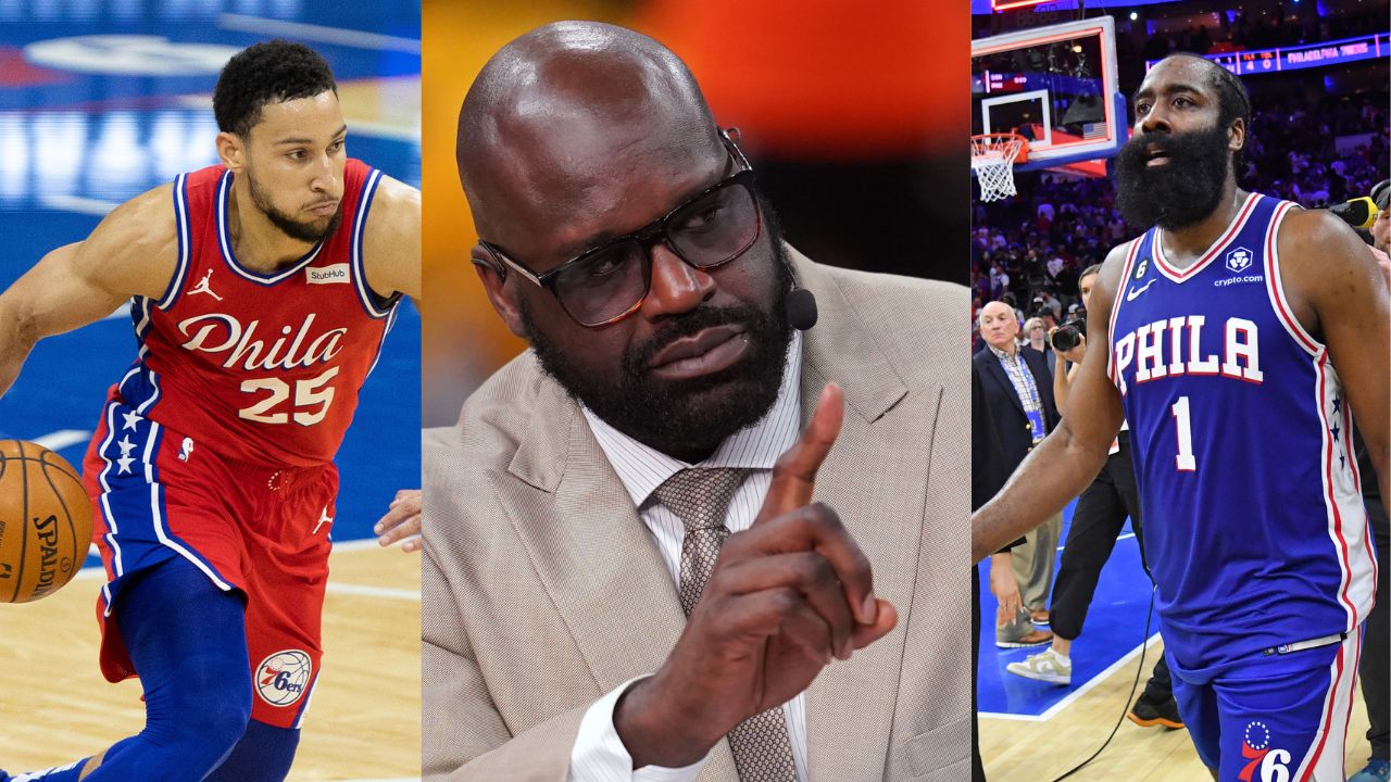 “James Harden: 0 points, Ben Simmons: 5 points”: Shaquille O’Neal flames Sixers star After Humiliating Loss to Jayson Tatum and Co.