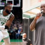Rooting For The Heat, Shaquille O'Neal Shares Jaylen Brown's Despondent Response To Jimmy Butler-Grant Williams Fight