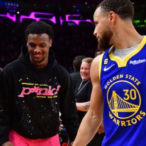 USC Bound Bronny James Greets 'Dad' Stephen Curry After Father LeBron James Decimated Warriors in Game 3