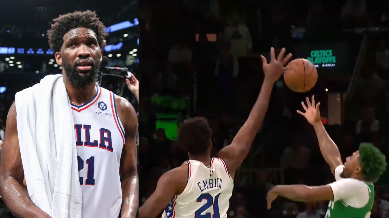 WATCH: Joel Embiid Hosts Block Party in Game 2, 5 Emphatic Blocks in Just 13 Minutes Against Marcus Smart and Co.